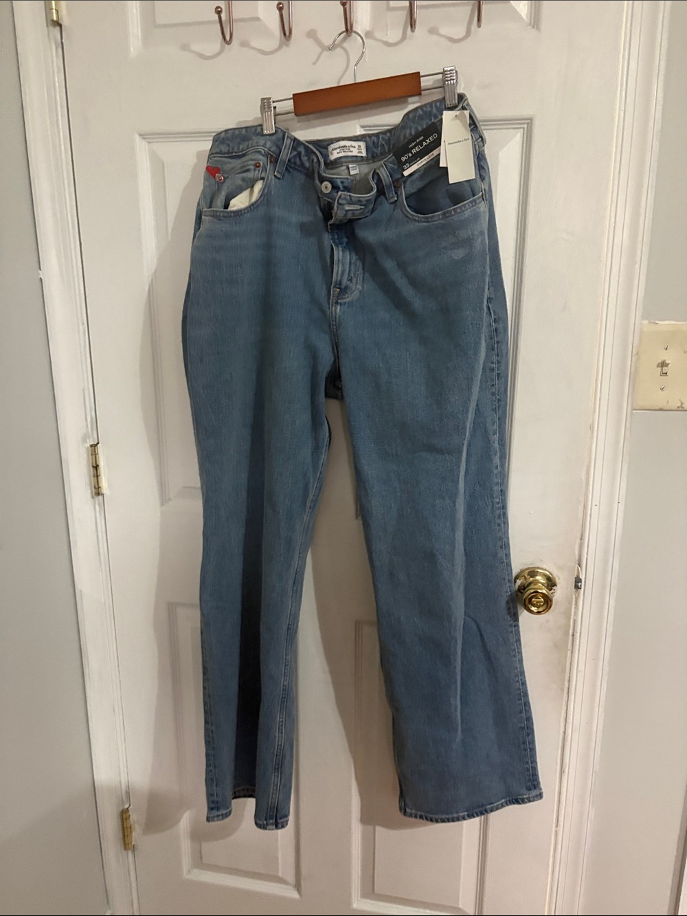 Abercrombie & Fitch Light Blue Straight Leg Jeans